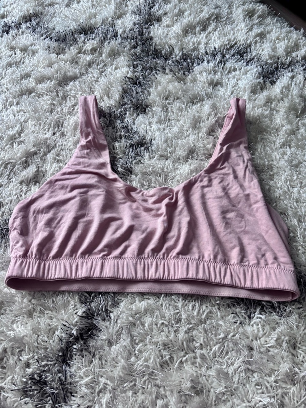 Andie Light Pink Scoop Neck Bralette